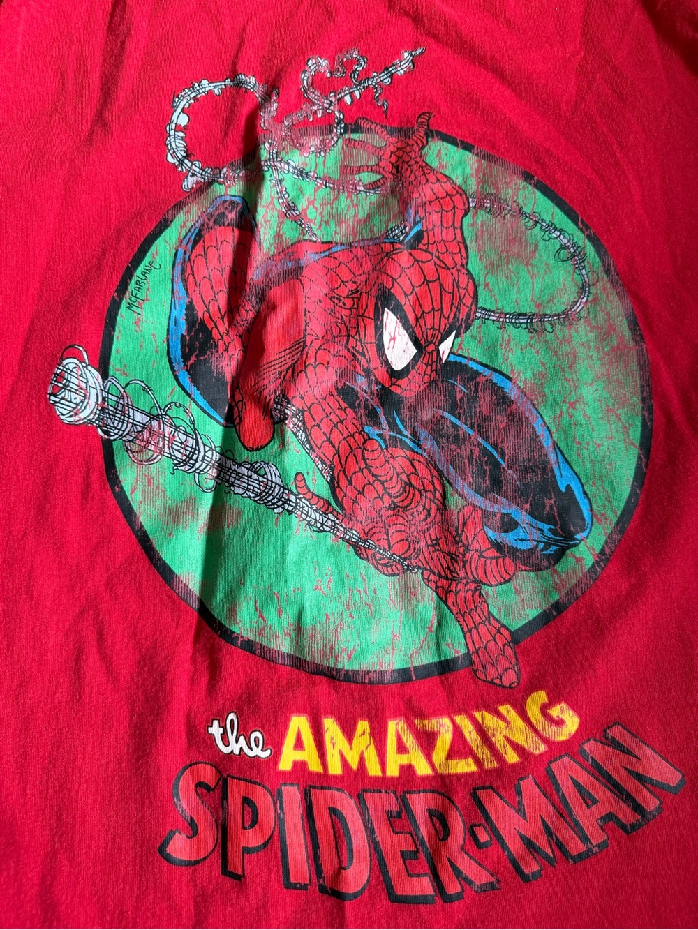Marvel The Amazing Spiderman T-Shirt, Red, NWOT